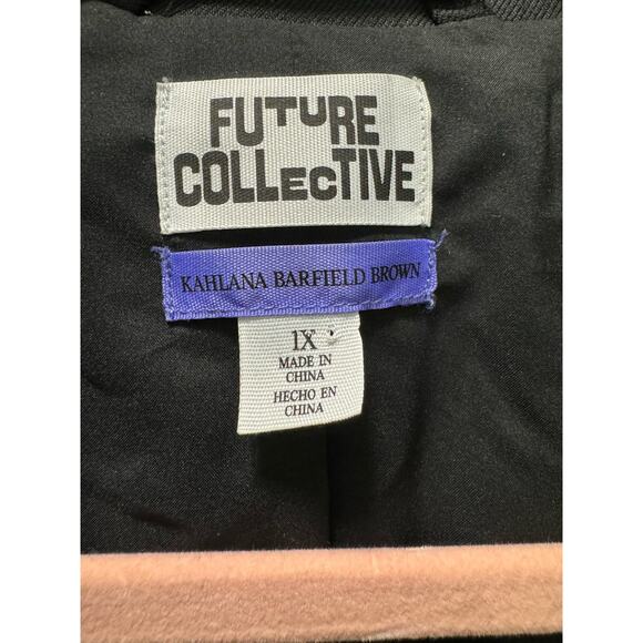 Future Collective Black Blazer Women's Size 1x - Picture 3 of 5